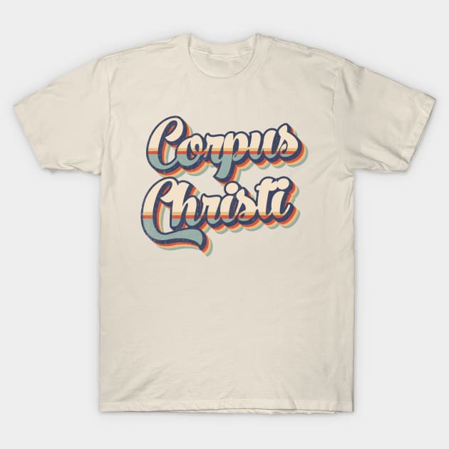 Corpus Christi // Retro Vintage Style T-Shirt by Stacy Peters Art